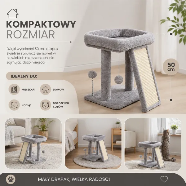 PurrNest™ - DRAPAK DLA KOTA WIEŻA