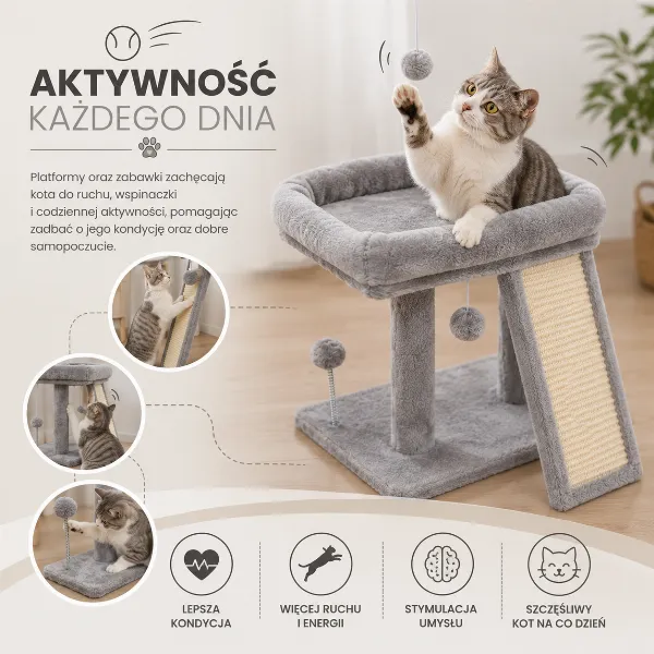 PurrNest™ - DRAPAK DLA KOTA WIEŻA
