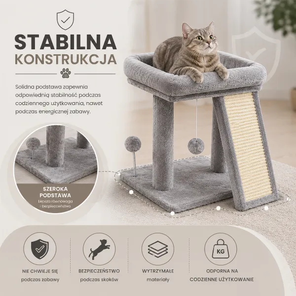 PurrNest™ - DRAPAK DLA KOTA WIEŻA